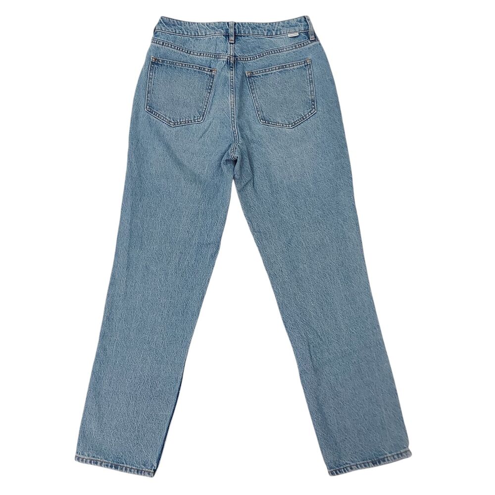 Pacsun Mom Jean Womens 26 Blue Medium Wash Denim Tapered Casual High Rise Cotton - Picture 4 of 10